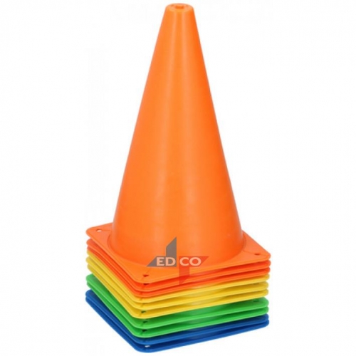 Set of 10 Dunlop Training Cones Plastic