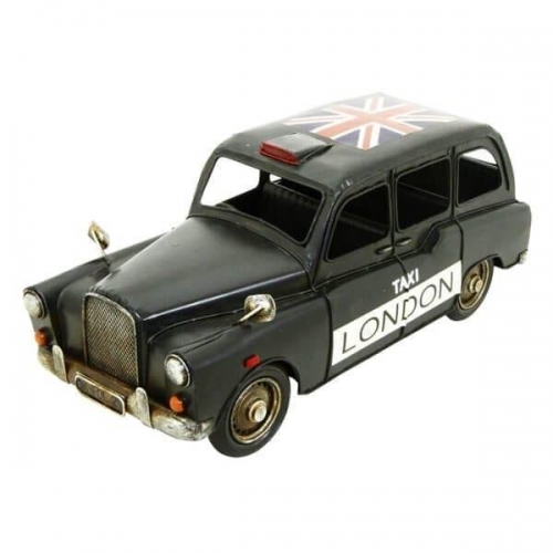 Hand Painted Metal Ornaments Model - London Vintage Taxi