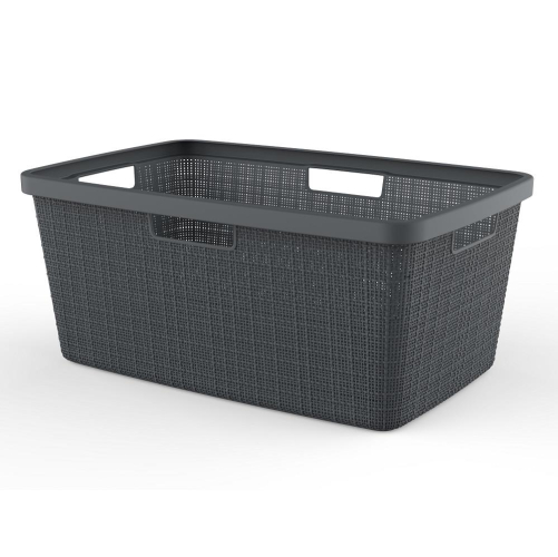 Jute Laundry Basket Grey Durable Stylish Versatile Storage for Laundry and More