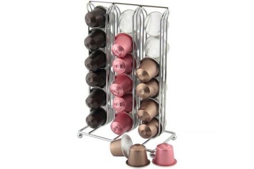 Chrome 36 Capsules Coffee Capsule Holder Rack Stand