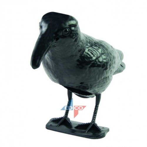 Plastic Raven Crow with Sensor Black