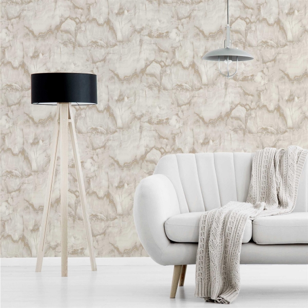 Crown Aura Marble Gold Wallpaper Wall Decoration 52cm x 10.05m