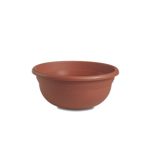 Mediterranean Bowl Planter 30cm Terracotta Plastic Lightweight Indoor outdoor