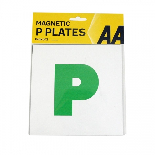 2 Magnetic Learner Green P Pass Plates
