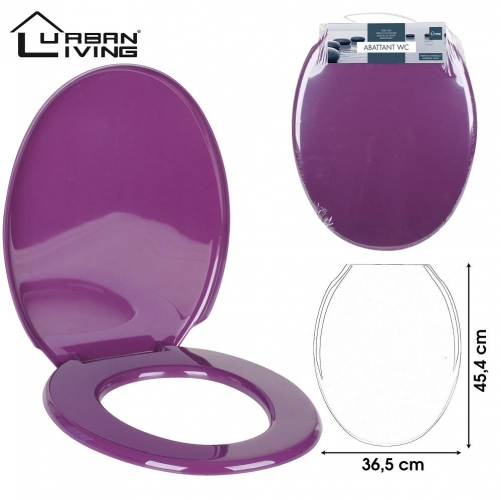 Purple Toilet Seat Plastic45x36cm strong