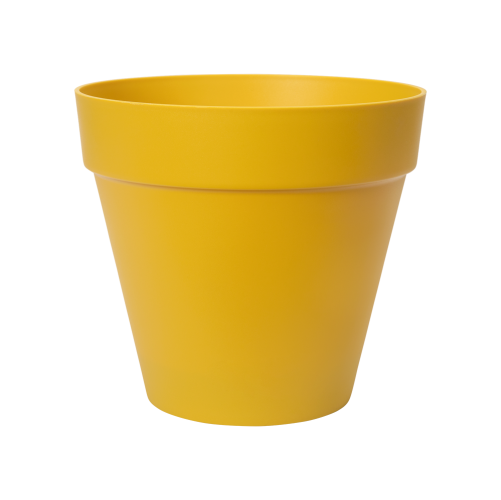 Loft Urban Round 20cm Ochre Eco Friendly Outdoor Planter with Water Reservoir