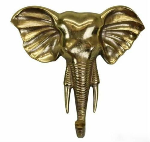 Decorative Elephant Wall Hanging Hook Gold