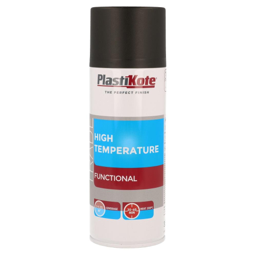 High Temperature Paint Black 400ml Heat Resistant Engine BBQ Radiator Fast Dry