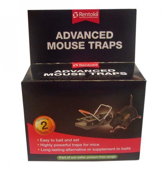Pack Of 2 Rentokil Advanced Powerful Mouse Trap