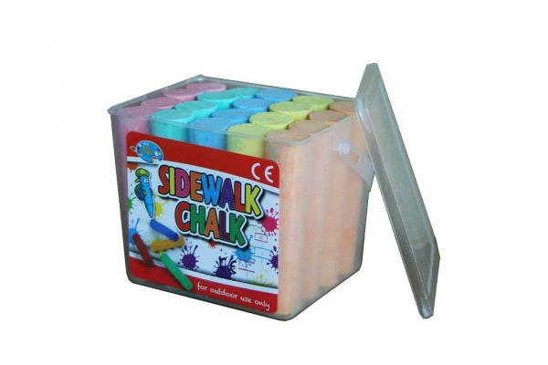 20 PCS Sidewalk Chalk In Tub