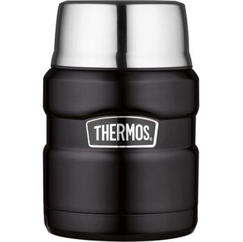 King Food Flask 470ml Durable Stainless Steel Interior And Exterior Drinkware Sturdy Insulation Lightweight Pour Wide Mouth Water Bottles Tumbler Mug Bottled Portable Insulated