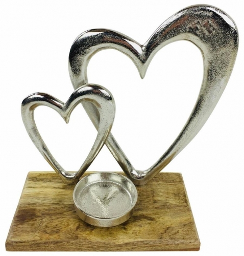 Double Heart Tealight Holder Home Decoration