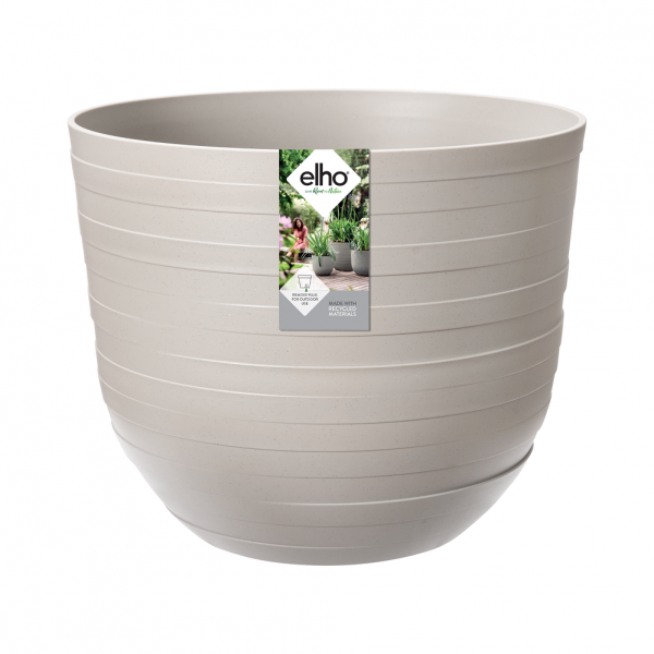 Fuente Rings Round 38CM Pebble Grey Flower Pot