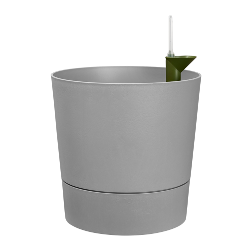 Greensense Aqua Care Planter 35cm Light Concrete Self Watering Indoor Outdoor
