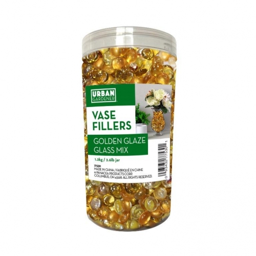 Vase Filler Golden Glaze Mix Decorative Accents 1.2Kg in Jar