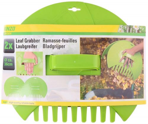 Big Hands Garden Leaf & Grass Collector Waste Rubbish & Litter Scoop Rake  36x31x8cm 2pc
