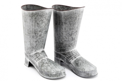 Potting Shed Pair Grey Garden Boot Planters