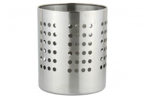 Round Stainless Steel Utensil Holder