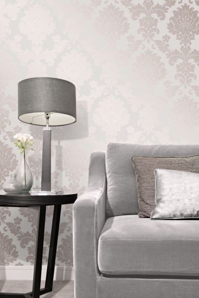 Elegant Quartz Damask Rose Gold Wallpaper Wall Decoration 0.52m x 10.05m