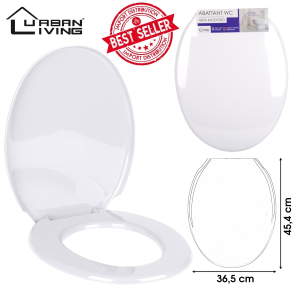 White Toilet Seat Plastic45x36cm strong