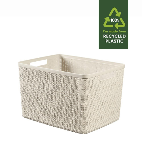 Jute Large Basket Off White Storage Organizer for Clothes Toys Home Decor