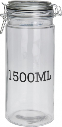 STORAGE JAR GLASS 1500ML