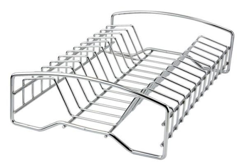 Chrome Plate Stand - Holds 12 Plates