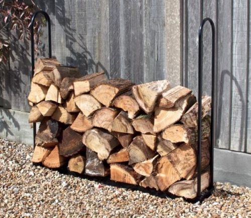 1m Wood Log Store Outdoor Garden Fire Log Storage Unit