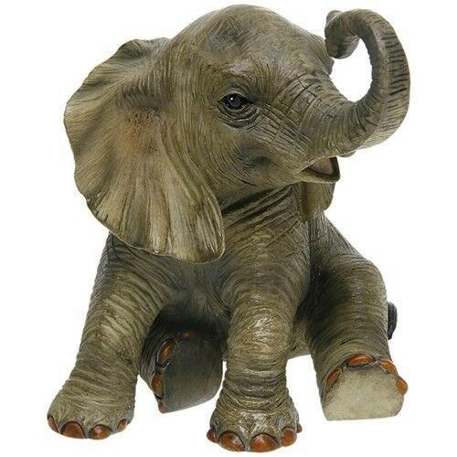 Out of Africa Sitting Elephant Figurine Animal Ornament
