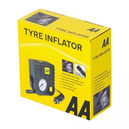 AA Car Tyre Inflator Compressor Pump 12V