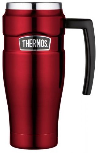 Thermos King Hot and Cold Stainless Steel Travel Mug 470ml Red