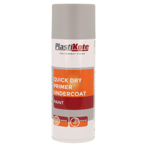 Quick Dry Primer Undercoat Grey 400ml Fast Smooth Base for Perfect Paint Finish
