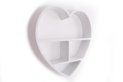49CM Wall Hanging Plastic Heart Shelf Home Decoration