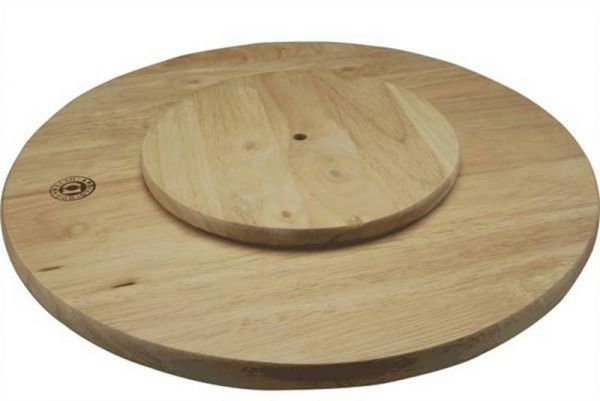 Rubber Wood Lazy Susan Board