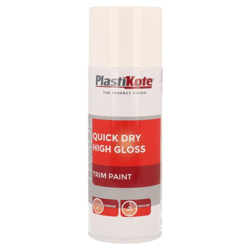 Quick Dry High Gloss White 400ml Durable High Gloss Finish for Trim Furniture