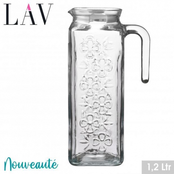 Lav Water Jug With Lid and Handle 1.2L