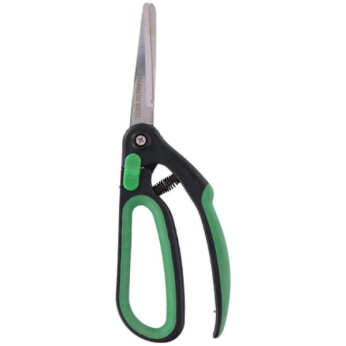 Pruning Shears 25x9x2cm Stainless Steel Blades Black Green Handle for Trimming
