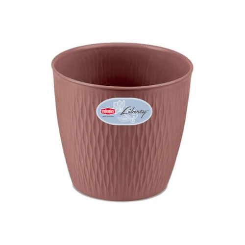 Liberty Pot 16cm Rosy Brown Elegant Indoor Outdoor Planter for Flowers and Decor