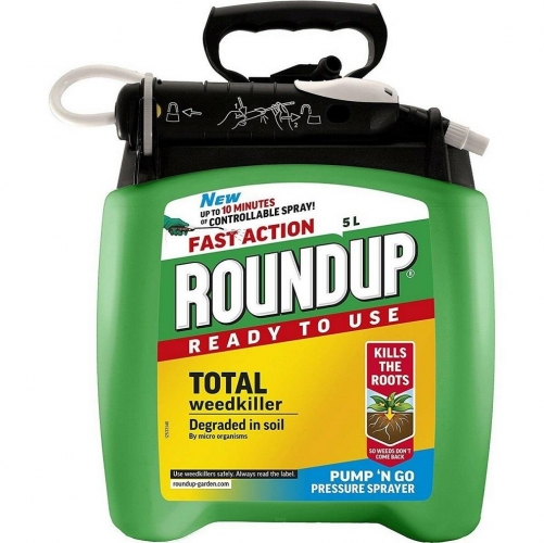 Roundup Fast Action Total Weedkiller Pump N Go 5L