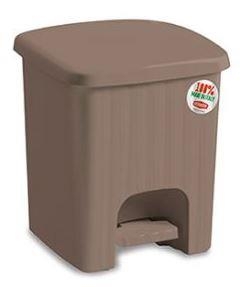 Square Dust Bin Pedalina 4.5 Litres Dove Grey