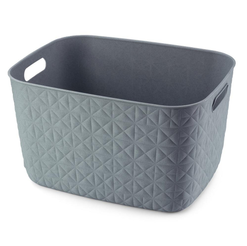 Softex Large Storage Basket 19L Teal Plastic for Home Office Organization
