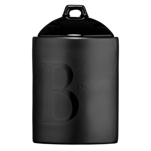 Black Text Biscuit Storage Jar Ceramic Also Available Tea/ Coffee/Sugar