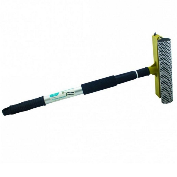 Telescopic Extendable Squeegee Window Cleaner Wiper Sponge Head