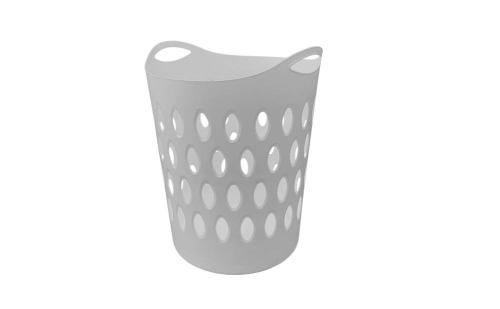 LARGE FLEXI LAUNDRY BASKET Grey 54x43x43cm