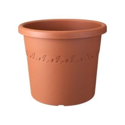 Flower Pot Algarve Cilindro Round Terracotta Including Wheels 48CM