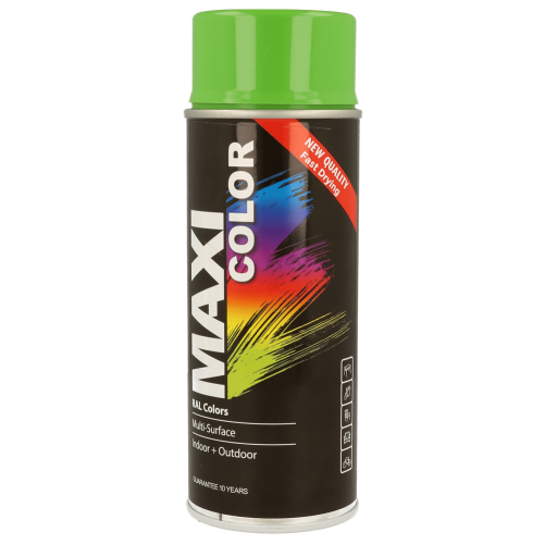 Maxi Colour Pure White Glossy Spray Paint 400ml Multi Surface Wood Metal Plastic