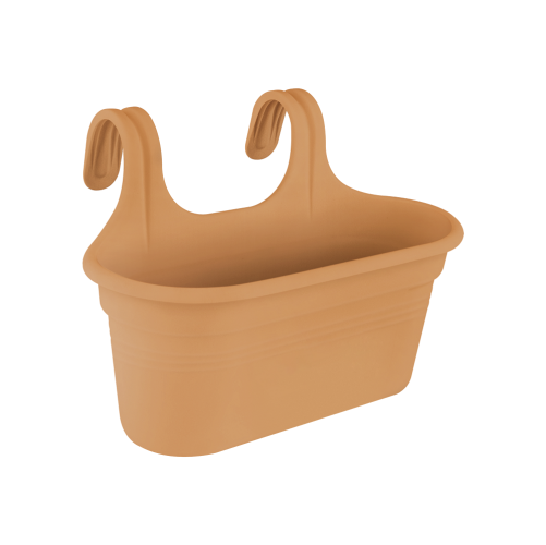 Green Basics Easy Hanger Large 35x27cm Mild Terra Balcony Planter with Drainage