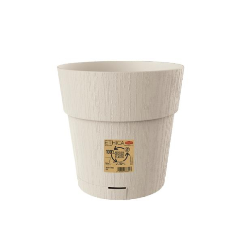 Plastic Vase 25cm Water Reserve Eco Friendly Recycled Outdoor Garden Planter