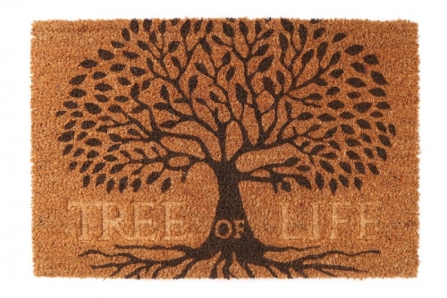 Tree Of Life Doormat Rectangular 60x40cm Non Slip