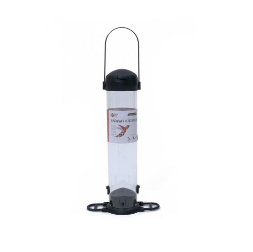 Sunflower Hearts Feeder 390g Capacity Durable Plastic Easy to Hang and Use